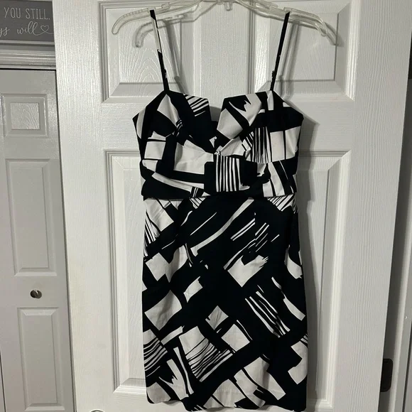 White House Black Market | Dresses | White House Black Market Abstract  Print Casual Dress | Poshmark